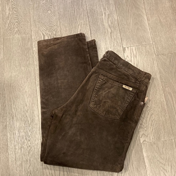 Pants - Vintage Washable Genuine Suede Pants